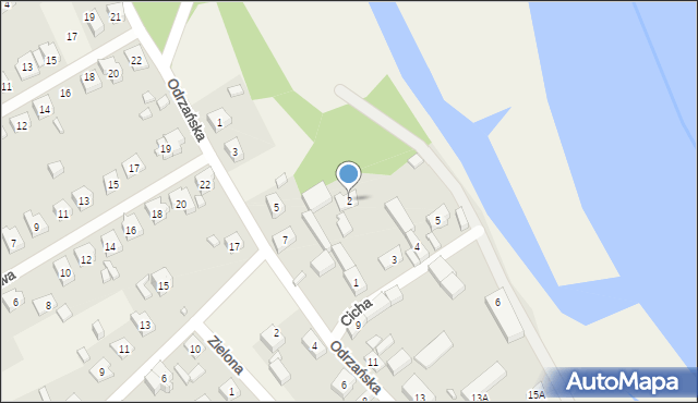 Kiełcz, Cicha, 2, mapa Kiełcz