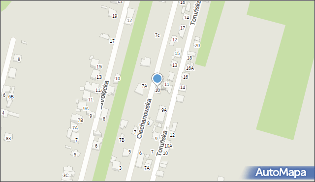 Konstancin-Jeziorna, Ciechanowska, 10, mapa Konstancin-Jeziorna