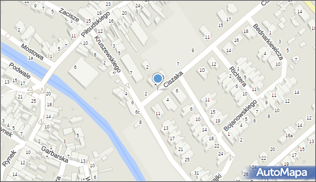 Kościan, Ciszaka Leona, 3, mapa Kościan