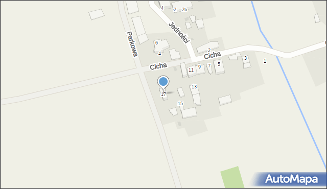 Kowalowice, Cicha, 17, mapa Kowalowice