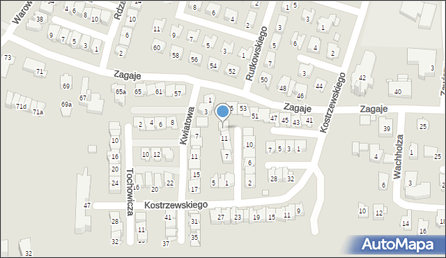 Kraków, Ciechanowska, 13, mapa Krakowa