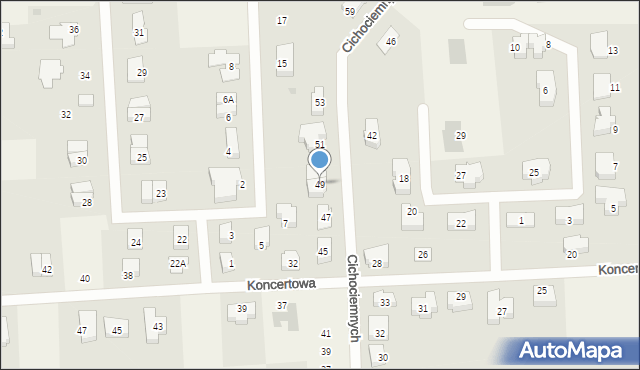 Książenice, Cichociemnych, 49, mapa Książenice