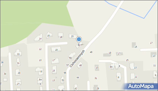 Książenice, Cichociemnych, 61, mapa Książenice