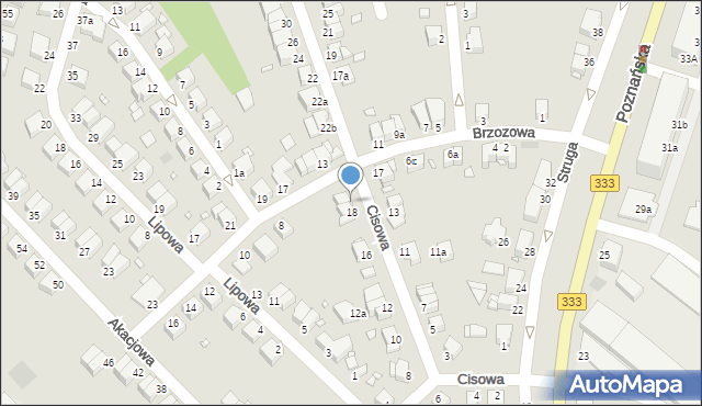 Legnica, Cisowa, 20, mapa Legnicy