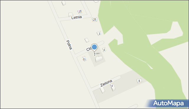 Lewinko, Cicha, 2, mapa Lewinko
