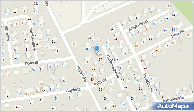 Lubartów, Ciołkowskiego Konstantego, 29, mapa Lubartów