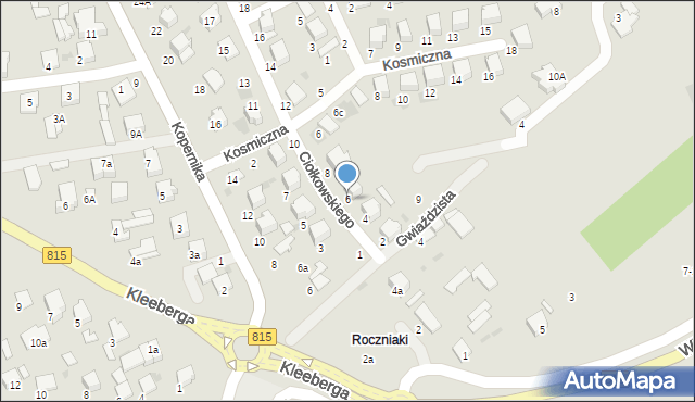Lubartów, Ciołkowskiego Konstantego, 6, mapa Lubartów