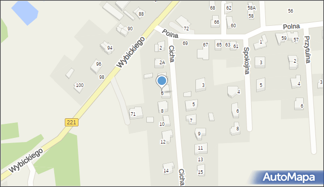 Lublewo Gdańskie, Cicha, 6, mapa Lublewo Gdańskie
