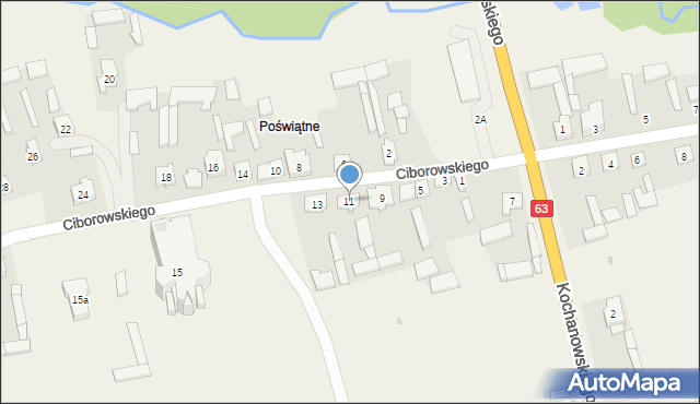 Mały Płock, Ciborowskiego Tadeusza, ks., 11, mapa Mały Płock