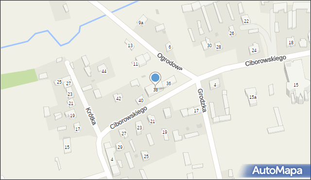 Mały Płock, Ciborowskiego Tadeusza, ks., 38, mapa Mały Płock