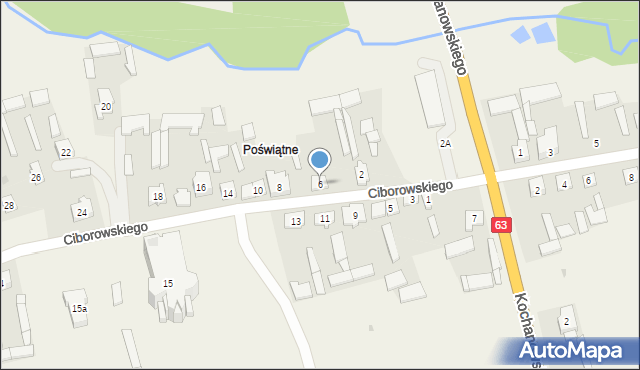 Mały Płock, Ciborowskiego Tadeusza, ks., 6, mapa Mały Płock