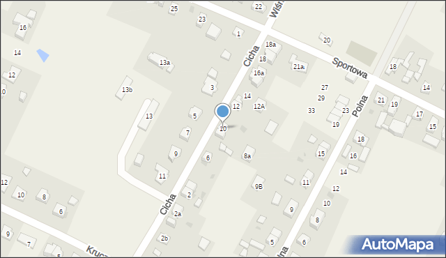 Marcinkowice, Cicha, 10, mapa Marcinkowice