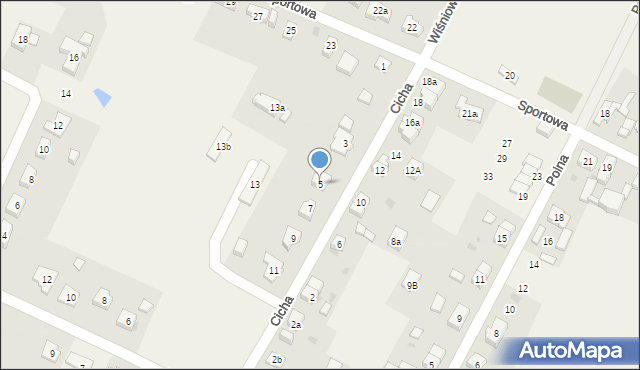 Marcinkowice, Cicha, 5, mapa Marcinkowice