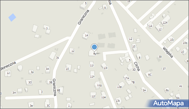 Mysłowice, Cicha, 7b, mapa Mysłowice