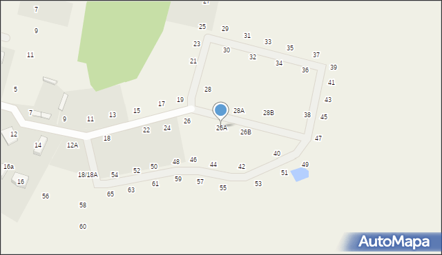 Nekla, Ciepła, 26A, mapa Nekla