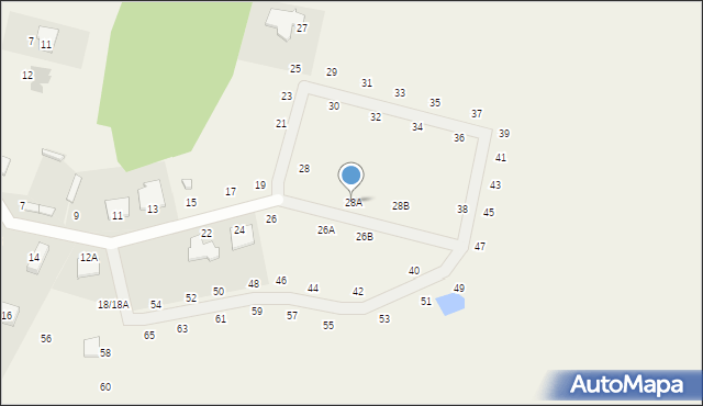 Nekla, Ciepła, 28A, mapa Nekla