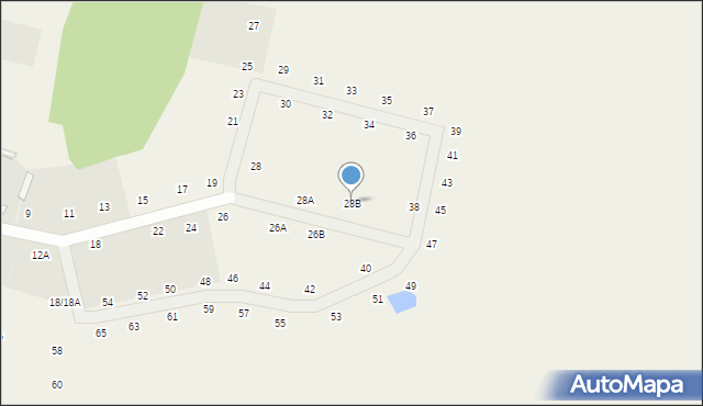 Nekla, Ciepła, 28B, mapa Nekla