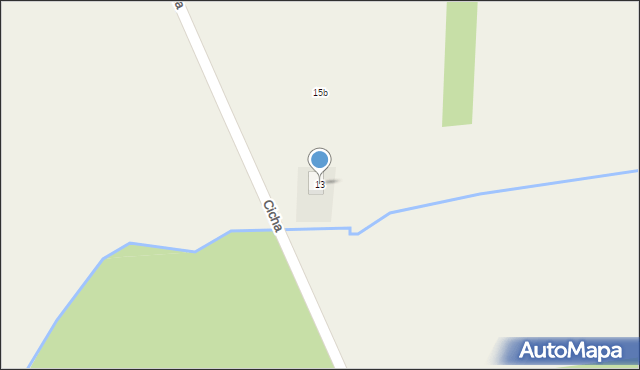 Niegów, Cicha, 13, mapa Niegów