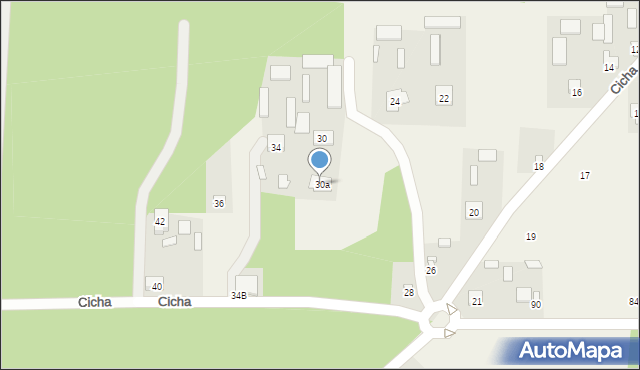 Nowa Osuchowa, Cicha, 32, mapa Nowa Osuchowa