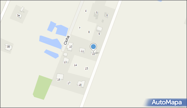 Nowa Wieś, Cicha, 12, mapa Nowa Wieś