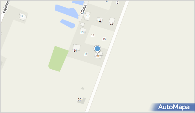 Nowa Wieś, Cicha, 18, mapa Nowa Wieś