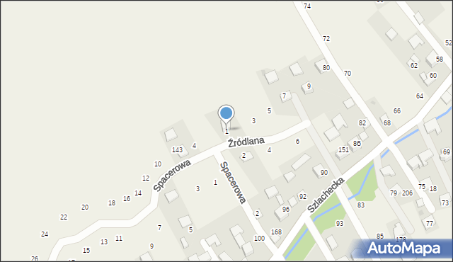 Nowa Wieś Szlachecka, Cicha, 1, mapa Nowa Wieś Szlachecka