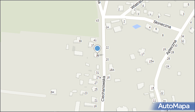 Nowe Miasto, Ciechanowska, 35, mapa Nowe Miasto