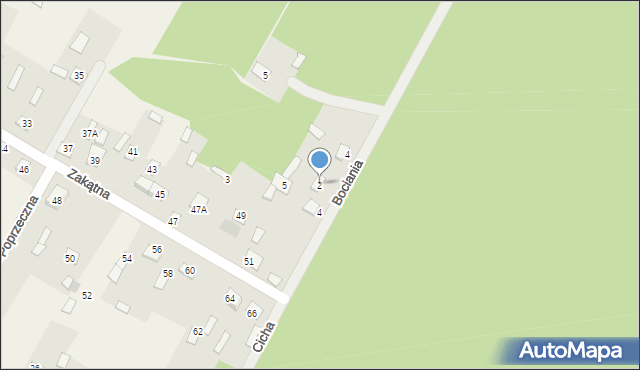 Nurzec-Stacja, Cicha, 2, mapa Nurzec-Stacja