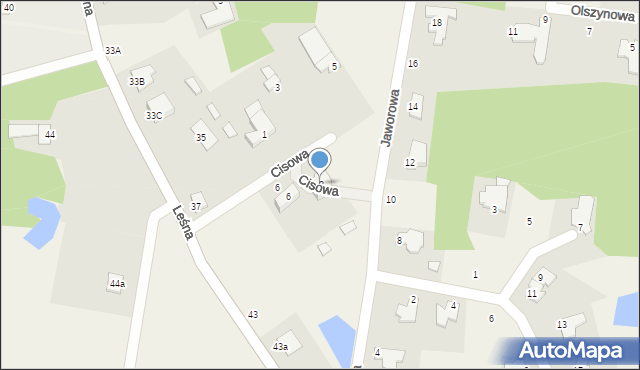 Osielsko, Cicha, 8, mapa Osielsko