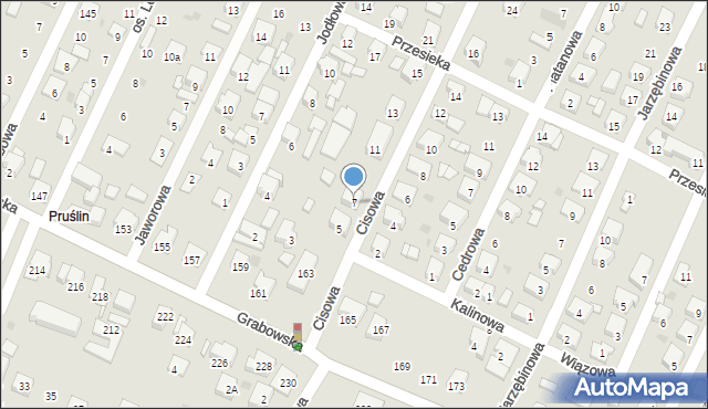 Ostrów Wielkopolski, Cisowa, 7, mapa Ostrów Wielkopolski