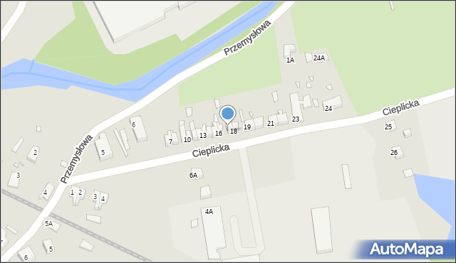 Piechowice, Cieplicka, 17, mapa Piechowice