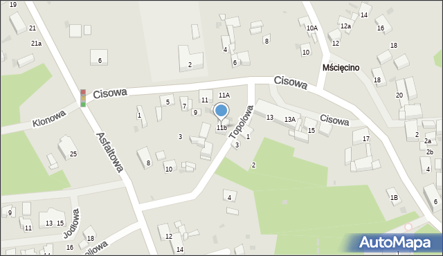 Police, Cisowa, 11b, mapa Police