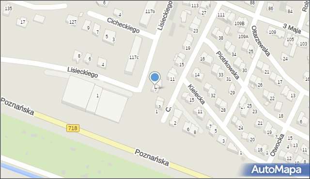 Pruszków, Ciechanowska, 7, mapa Pruszków