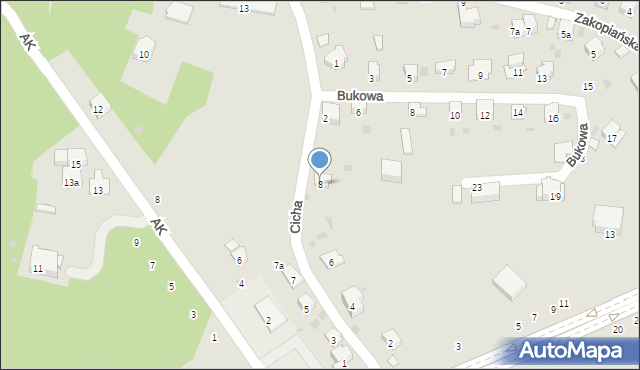Przemyśl, Cicha, 8, mapa Przemyśla