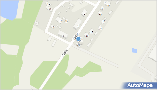 Radziejowice, Cicha, 23, mapa Radziejowice