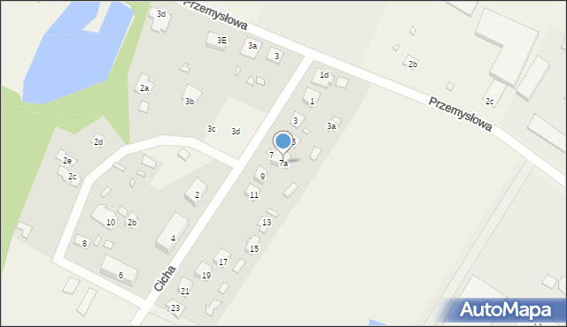 Radziejowice, Cicha, 7a, mapa Radziejowice