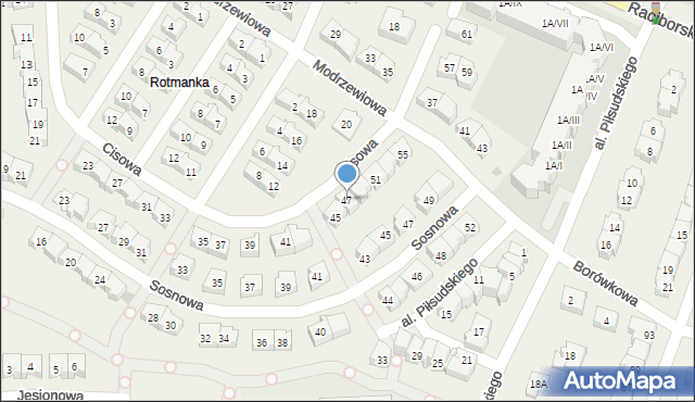 Rotmanka, Cisowa, 47, mapa Rotmanka