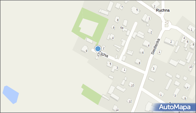 Ruchna, Cicha, 7, mapa Ruchna
