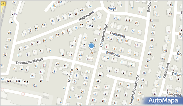 Ruda Śląska, Ciołkowskiego Konstantego, 10, mapa Rudy Śląskiej