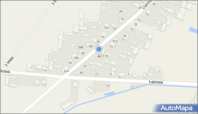 Rudka, Ciechanowiecka, 65, mapa Rudka