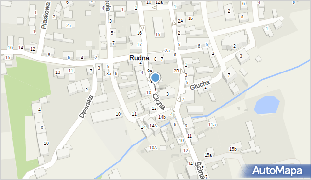 Rudna, Cicha, 1, mapa Rudna