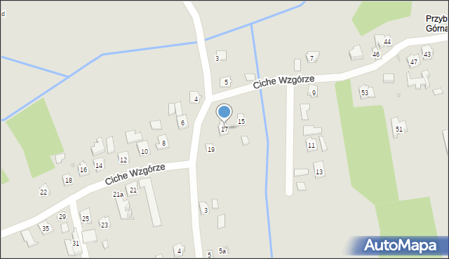 Rzeszów, Ciche Wzgórze, 17, mapa Rzeszów