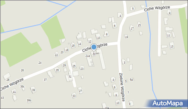 Rzeszów, Ciche Wzgórze, 21, mapa Rzeszów