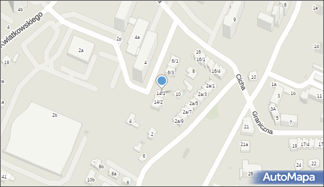 Rzeszów, Cicha, 14/1, mapa Rzeszów