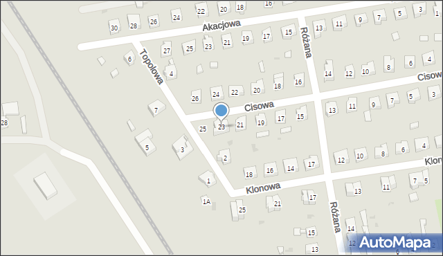 Ścinawa, Cisowa, 23, mapa Ścinawa