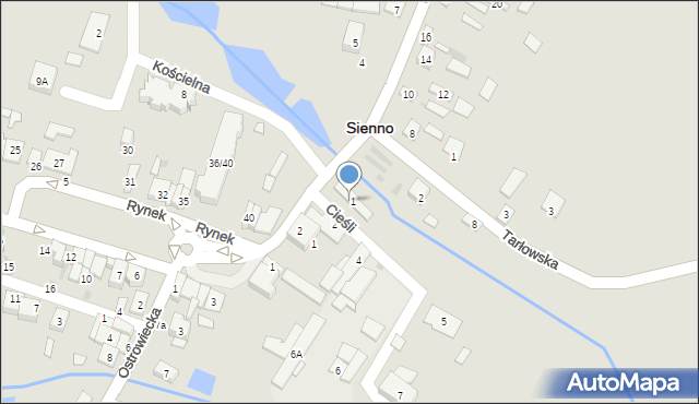 Sienno, Cieśli Adama, 3, mapa Sienno