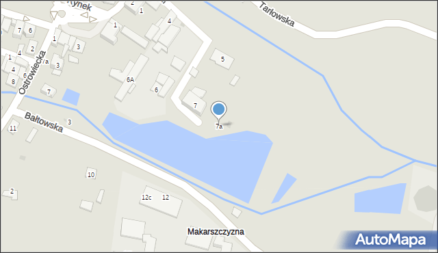 Sienno, Cieśli Adama, 7a, mapa Sienno