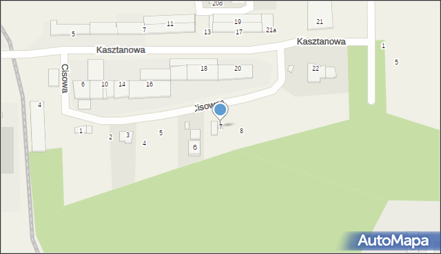 Skarbimierz-Osiedle, Cisowa, 7, mapa Skarbimierz-Osiedle