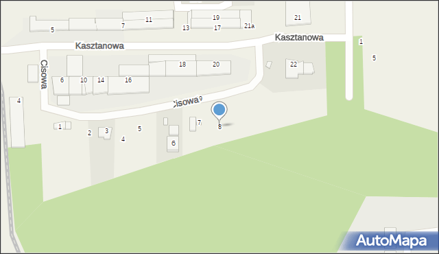 Skarbimierz-Osiedle, Cisowa, 8, mapa Skarbimierz-Osiedle