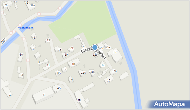 Sławno, Cieszkowskiego Augusta, 12d, mapa Sławno